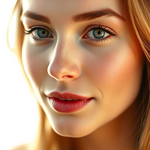 A close-up beauty shot with soft, flattering light.