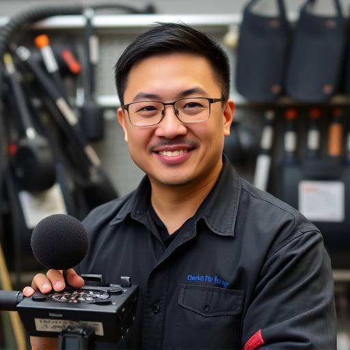Portrait of David Chen, Equipment Specialist.